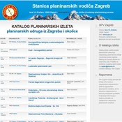 Katalog planinarskih izleta planinarskih društava iz Zagreba i bliže okolice